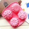 Multi Cavity Cake Baking Mold Flower Pattern Dessert Mold Flower Silicone Mold Dessert Making