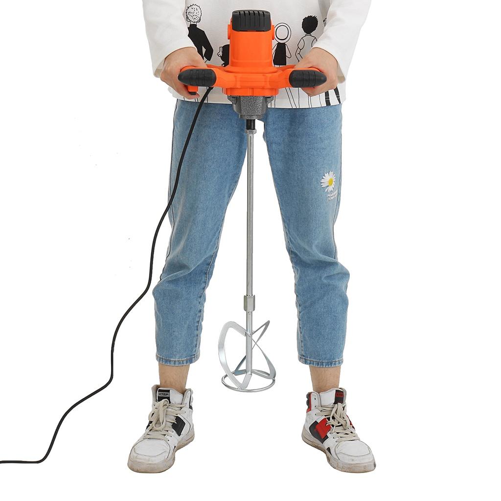 3000W 6 Gear Industrial Grade Mixer Adjustable Speed Handheld Paint Cement Plaster Mortar Coating Powder Mixing Machine