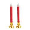 LED Simulation Fortune Candle Light: Plug-in & Battery-powered, Everlasting Swinging Candlestick for Household and Cross-border Use