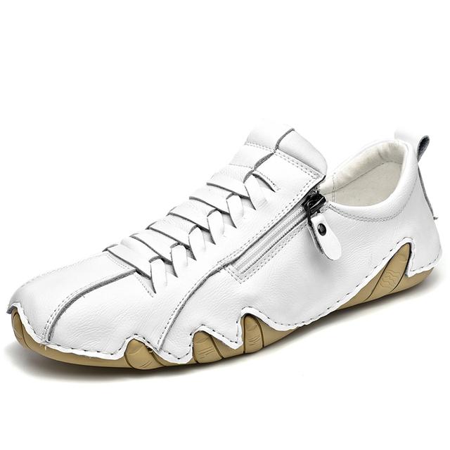 

Кожаная обувь, мужские лоферы, повседневная кожаная обувь с осьминогом, обувь на мягкой подошве, мужская обувь на плоской подошве, удобная мужская обувь для ходьбы 42 слоновая кость