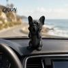 Small Dog Desktop Decor 3D Printed French Bulldog Figurine, Screaming Decorative Sculpture, Puppy Statue Decoration for Car Dashboard, Home