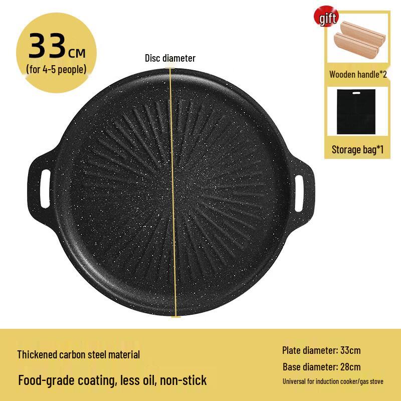ZISIZ Iron Outdoor BBQ Grill Plate