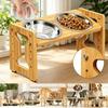 Anti Slip Cat High Foot Bowl 15°Tilt Dog Feeding Basin Cat Food and Water Station  Pet Feeding