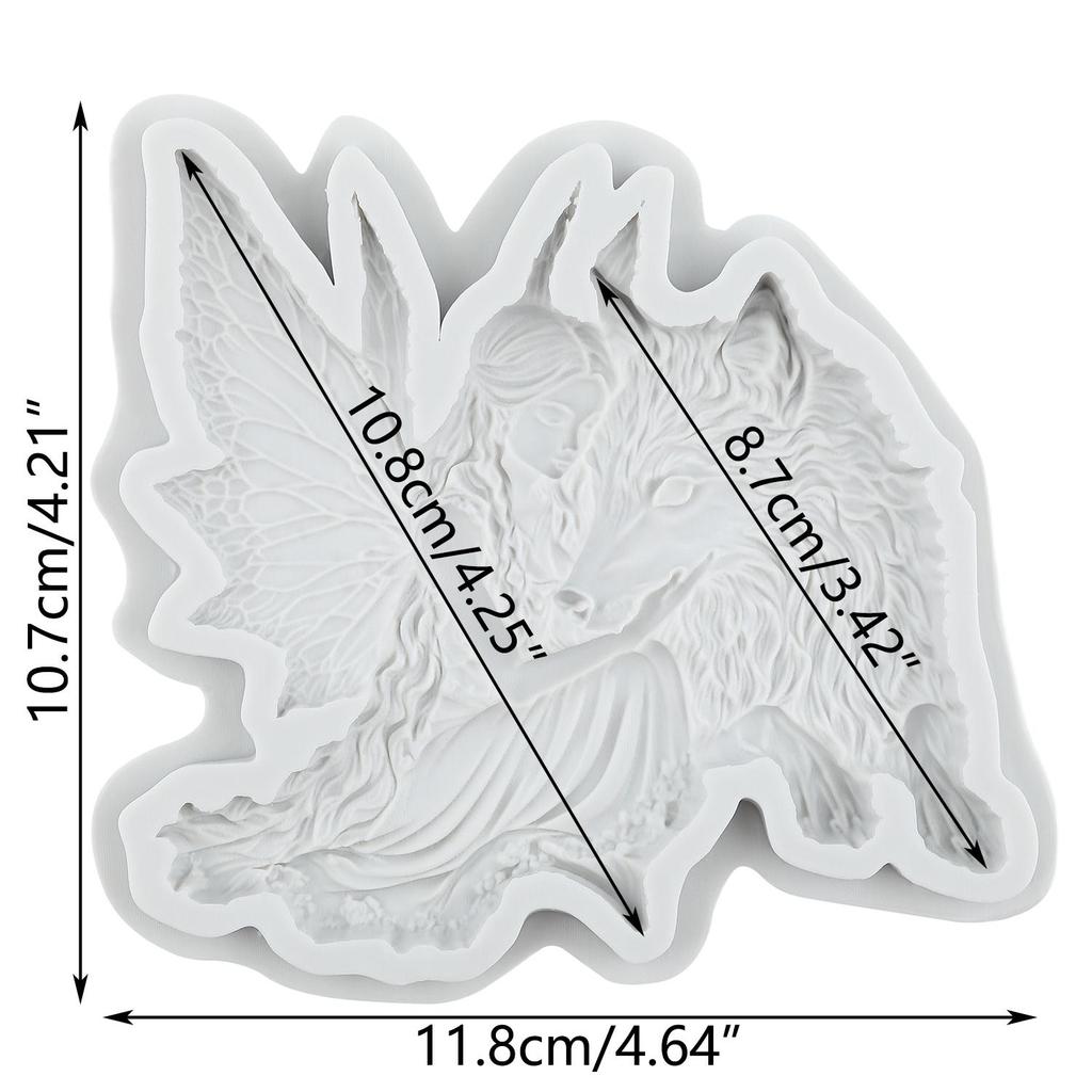 Elf Silicone Mold Wolf Fondant Molds Cake Decorating Tools Cupcake Topper Candy Resin Clay Chocolate Gumpaste Mold