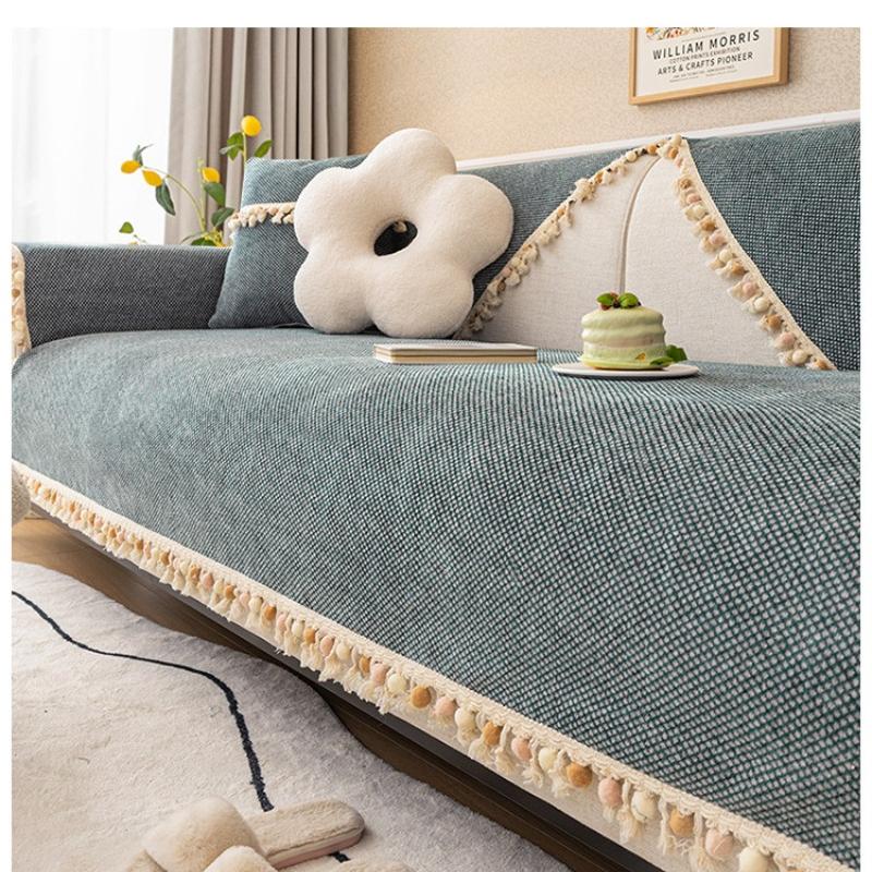 Anti Cat Scratch Sofa Mat All-season Universal Ins Style Backrest Cover Anti Slip Sofa Cover
