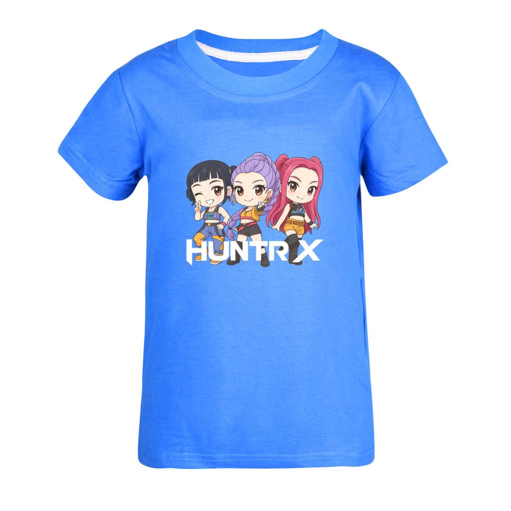 5015 Kids Girls Boys Rumi Mira Zoey Print Casual Cotton Short Sleeves T-Shirt
