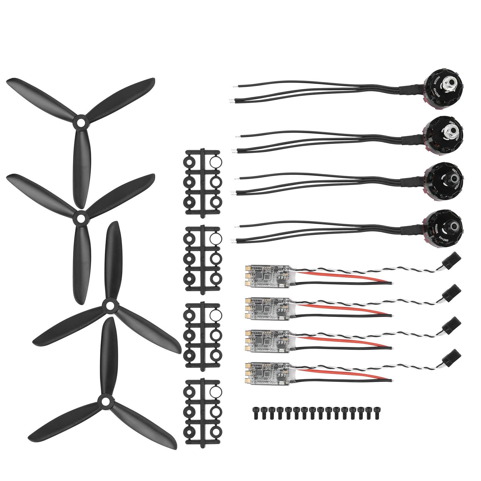 

2205 2300 KV Aluminium Alloy CW+CCW Motor 30A Brushless ESC+5045 Propelle Set RC Accessory