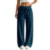 Pantaloni della tuta casual da donna a gamba dritta con tasche Pantaloni colorati per l'uso quotidiano