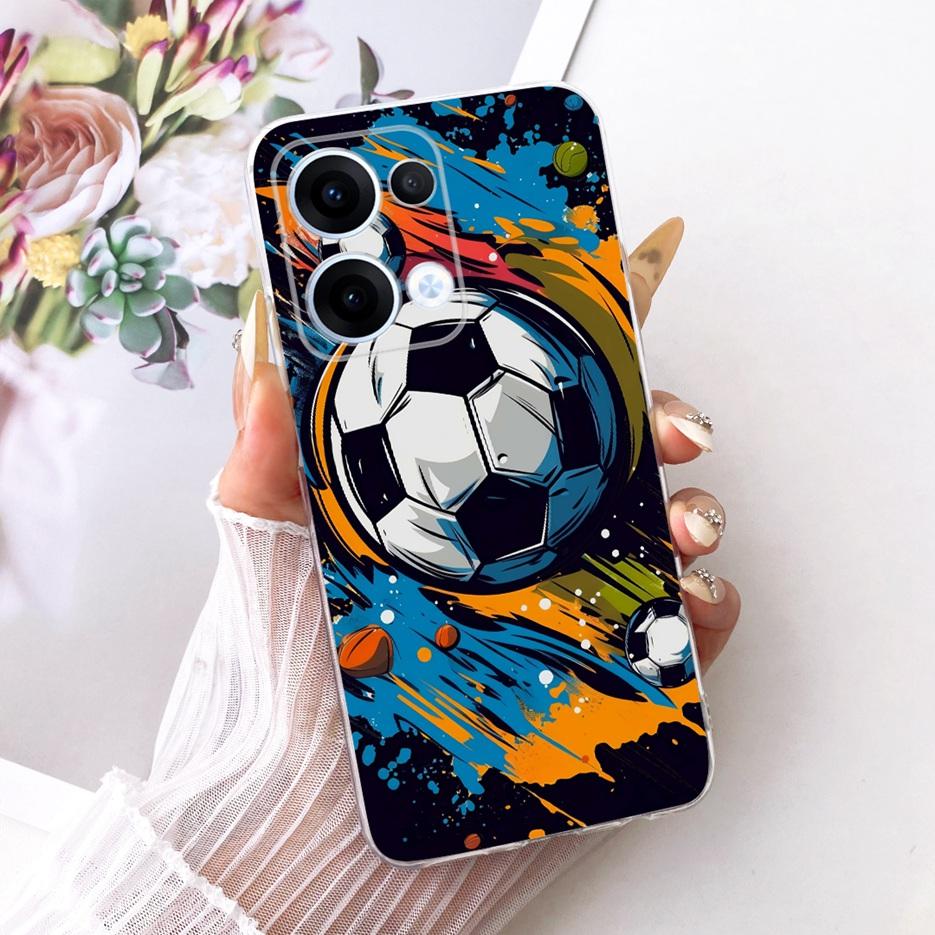 For Oppo Reno13 Pro Case CPH2697 Luxury Flowers Butterfly Painted Cover Soft Slim Phone Case For Oppo Reno 13 Pro Reno13 5G Bags