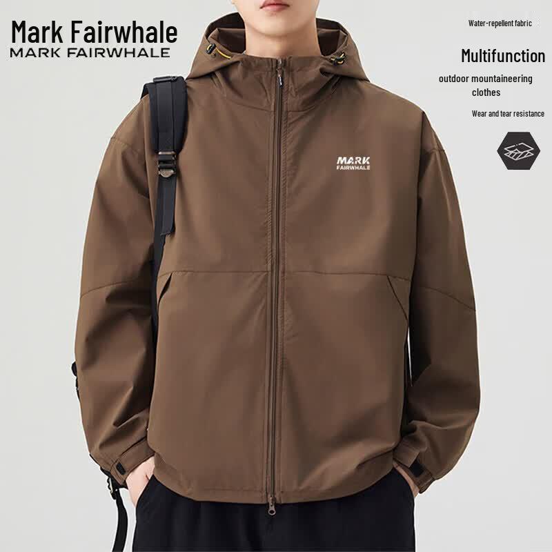 Mark Fairwhale Men's Casual Hooded Jacket