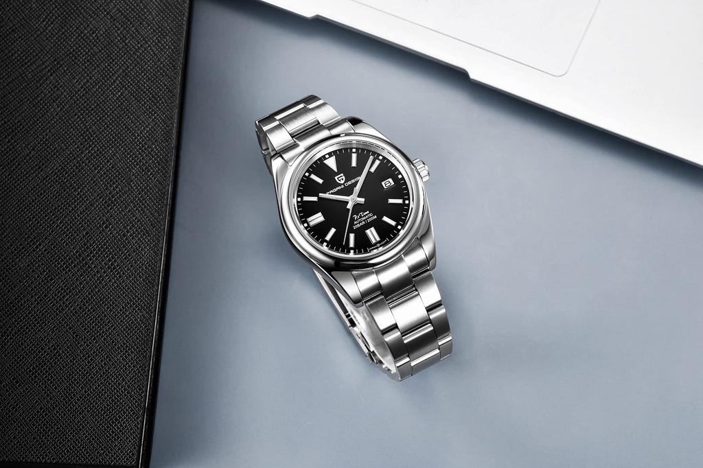 Pagani Design Made in SEIKO Automatic Oyster Waterproof Ceramic Dress Stainless Steel Sapphire PAGANI DESIGN Men's Watch, Japan, Movement, Perpetual,