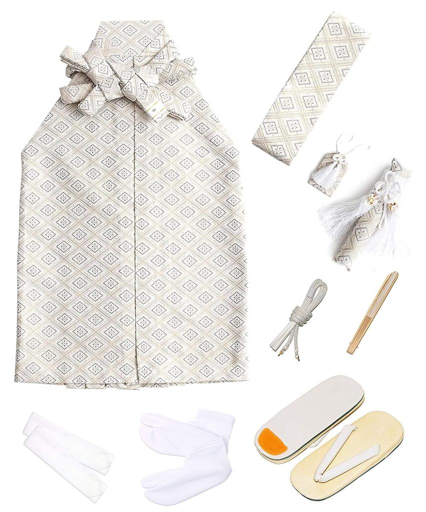 Kimono Full Set and Eba A Hawk Drum Gray Narihira [KYOETSU] 5-Year-Old Boy's Shichi-Go-San Set, (Haori Hakama), 753, ((06) - + Diamond)