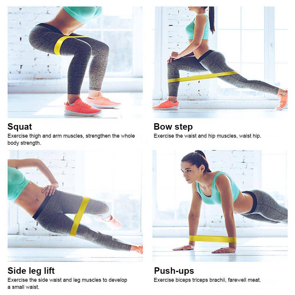 Portable Yoga Training Fitness Band Wear-resistant Elastic Resistance Bands Exercise Workout Equipment