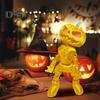 Halloween Pumpkin Figurine Glow-in-the-Dark Pumpkin Man Figurine with Movable Joints Flameless Jack O Lantern Ornaments for House Party Decor Gifts