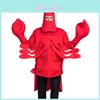 Red Lobster Performance-Kostüm – Lebendiges Cosplay-Requisit, perfekt für Halloween und Bühnenshows