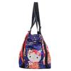 Sanrio SANRIO Tote Bag Balloon Bag Kitty Kuromi My Melody Pompompurin Mermaid Japanese Pattern x Weeping Cherry [RINRE] Women's (Kitty Blossoms)