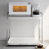 Stainless Steel Pull-Out Microwave & Rice Cooker Countertop Storage Rack