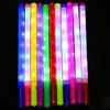 10Pcs  Color Changing Glowing LED Sticks Rainbow Colored Lighted Up Sticksfor Birthday Halloween Festival Celebration