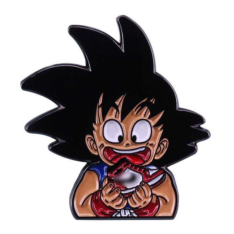 Anime Dragon Ball Enamel Pins Cute Goku Vegeta IV Piccolo Brooch Backpack Clothing Jewelry Metal Badge Accessories Gifts