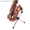 Xtahdge Foldable Saxophone Stand Portable Alto Saxophone Metal Floor Stand Holder Aluminum Alloy with Carrying Bag
