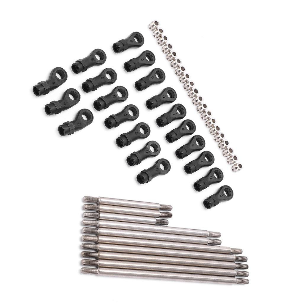 RC Metal Link Tie Rod Pull Rod with End Ball Set for Traxxas TRX4 324mm Wheelbase 110 RC Car