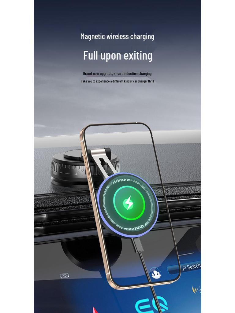 Rotatable Magnetic Car Phone Holder with Wireless Charging