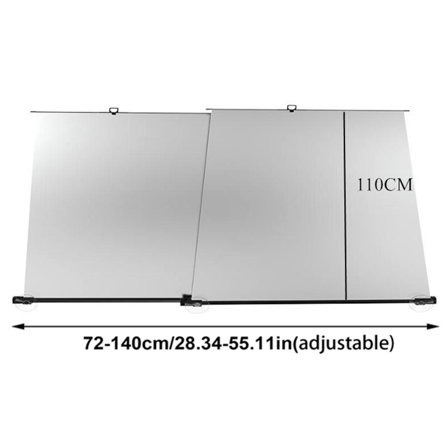 Our Car Windshield Sun Shade is Made of High-hardness Alloy and Heat-insulated Coating, Blocking