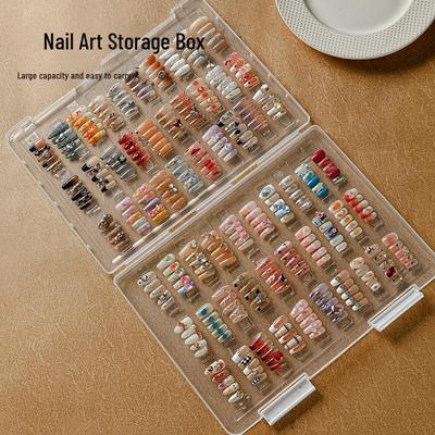 Large Dustproof Transparent Nail Art Storage and Display Box for Tools and Jewelry