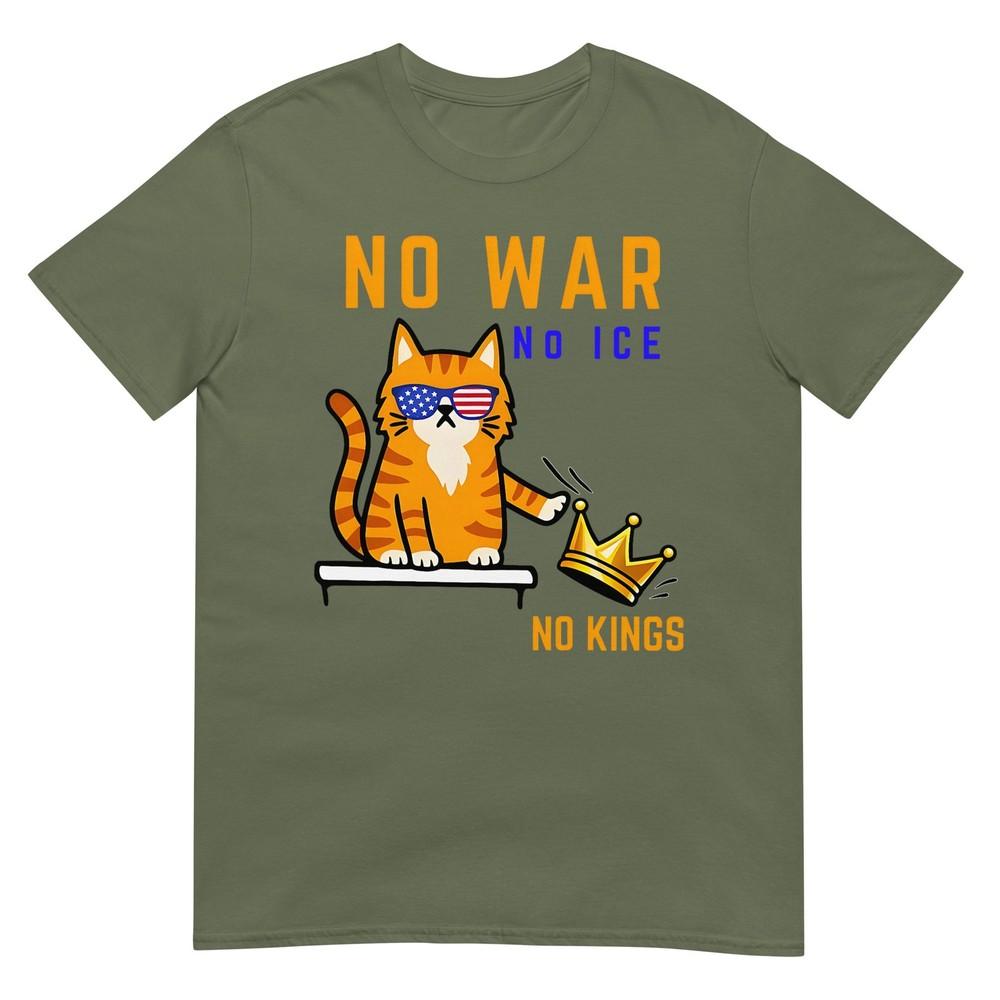 No Kings No Ice No Wars Cat Quote Tshirt
