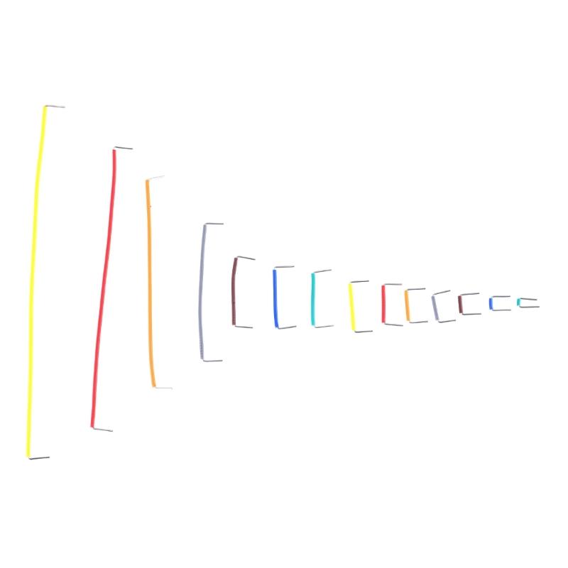 560Pcs 14 Assorted Length Breadboard Jumper Wire Assorted Kits 2-125mm Preformed Breadboard Jumper Wire Enduring