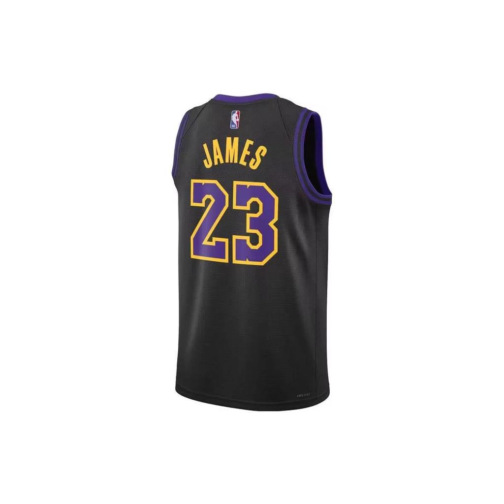 New Nike Lebron James Los Angeles Lakers City Edition 2023/24 Men's Nike Dri FIT NBA Swingman Jersey Black DX8506-012