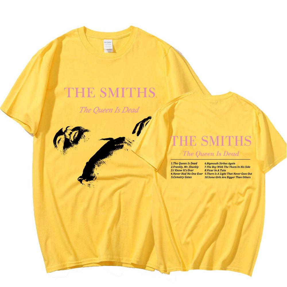 The Smiths The Queen Is Dead T Shirts Men Punk Rock Band 1980's Indie, Morrissey Short Sleeve T-shirt Oversized Cotton T Shirt