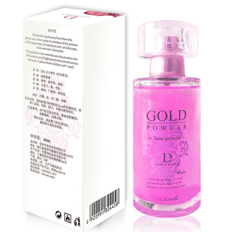 Du Ai Gold Powder Flirting Perfume for Men/Women - Luo Meng, 50ml (144/Box)