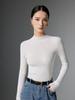 Yangzi 120 Count Superfine Merino Wool Women's Slim Fit Half-High Neck Sweater