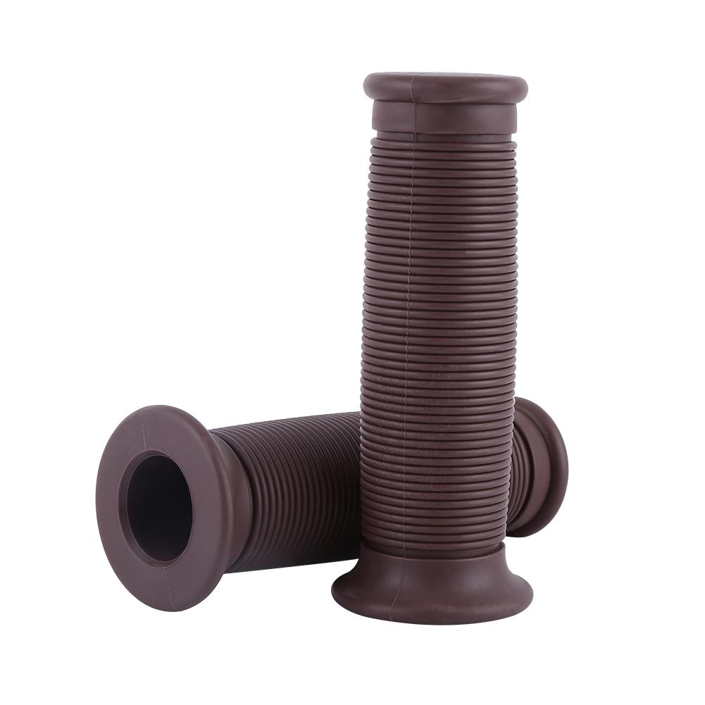 1 Pair of 22mm/25mm   Motorcycle Handlebars Vintage Hand Grips Black