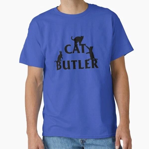 Cat Butler With Cats Crawling On Font Classic T Made In Usaaus Tshirt S2xl S
