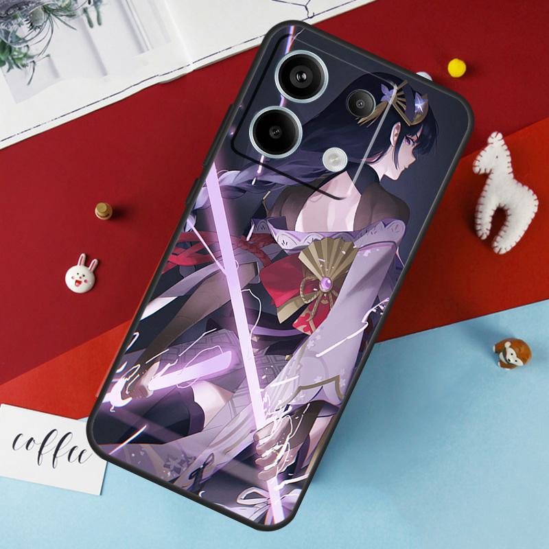 

Чехол Genshin Impact Raiden Shogun для Xiaomi Redmi Note 13 12 10 8 9 11 Pro 12S 10S 11S Redmi 13C 10A 10C 9C 12C Чехол Redmi 10C