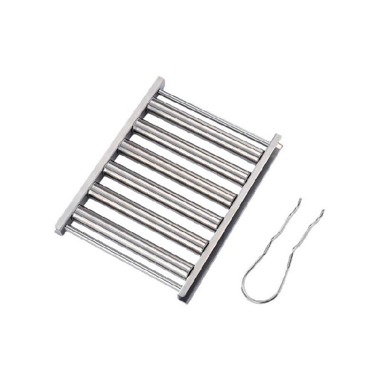 Hot Dog Roller Stainless Steel Sausage Roller Rack Barbecue Hot Dog Rack 18x14cm
