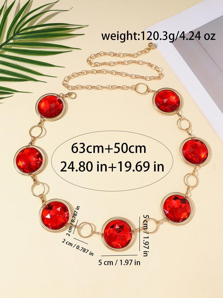 Bohemian Retro Metal Waist Chain for Women - Ethnic Style Body Jewelry