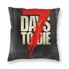 7 Days To Die Spiel Quadratischer Kissenbezug Polyester Leinen Samt Muster Reißverschluss Dekorative Kissenhülle Sofa Kissenbezug Großhandel 18"