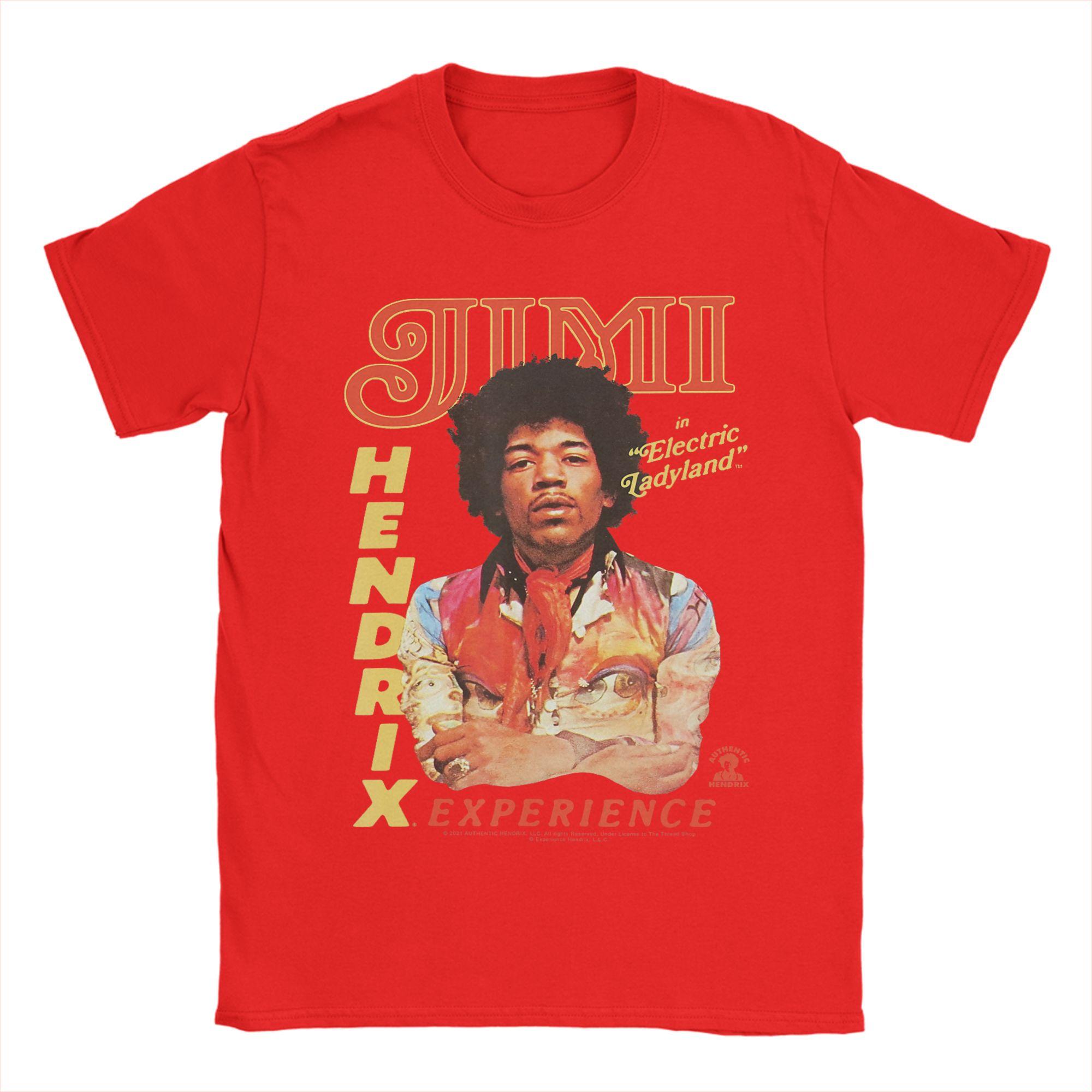 Jimi Hendrix T Shirt Summer Hipster TShirts Mens Cotton Comfortable Plus Size Tees Short Sleeves Awesome Tops S