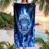 Asciugamano da Spiaggia Calcio Everton Morbido Microfibra Asciugamano Estivo Asciugatura Rapida Assorbente per Spiaggia Piscina Viaggio