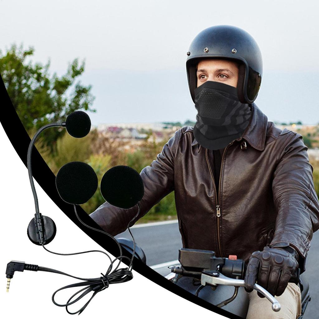 Motorcycle Headset Motorcycle Helmet Headphones Earbuds Intercom Modular High-Definition Audio For Riding Racing Street Riding