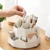 360 Degree Rotating Storage Box, Multifunctional Large Capacity Desktop Stationery and Cosmetics Storage Box, Office Pen Holder