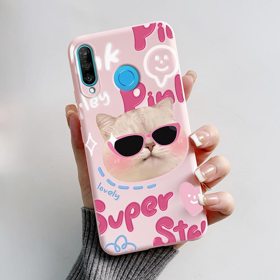 Für Huawei P30 Lite Hülle Niedlicher Bär Cartoon Frosch Weiche Matte Silikon Handyhüllen Für Huawei P30 P30Lite P30Pro P 30 Lite Pro Cover