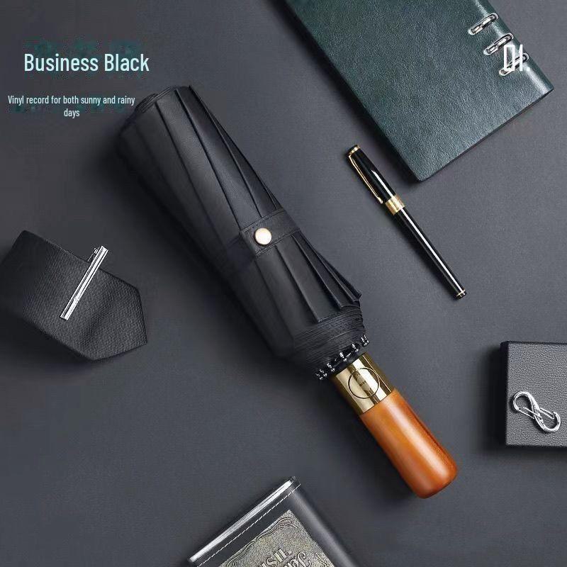 Parapluie pliant automatique pour femme avec protection UV et logo