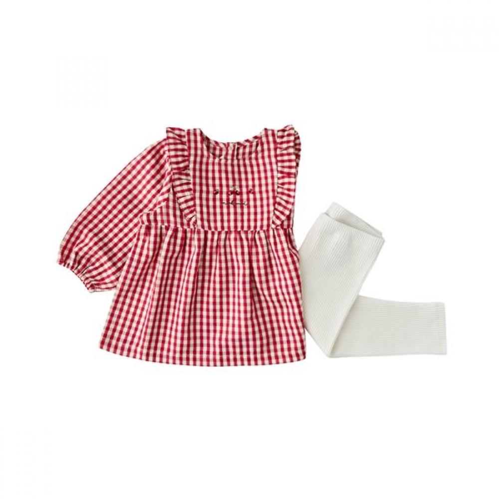 Mink Mui Strawberry Woven Check Set 36113 610 03