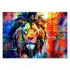 Wallpaper Colorful Lion Abstraction