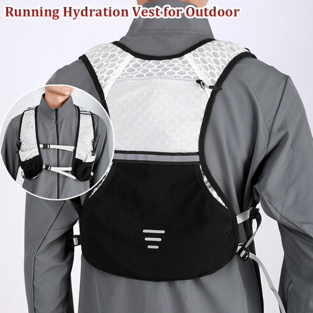 Breathable Running Hydration Vest Lightweight Chest Pack Durable Cycling Vest  Outdoors