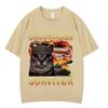 T-shirts Unisexe Vintage Amusants pour Chat Survivant de la Circoncision T-shirts Oversize Décontractés en Coton à Manches Courtes